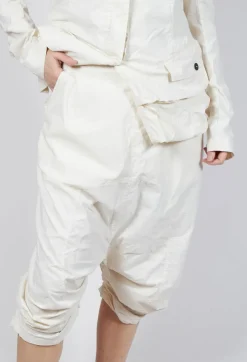 Rundholz Dip Trousers^Gathered Hem Cropped Trousers in Greige