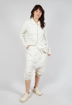 Rundholz Dip Trousers^Gathered Hem Cropped Trousers in Greige