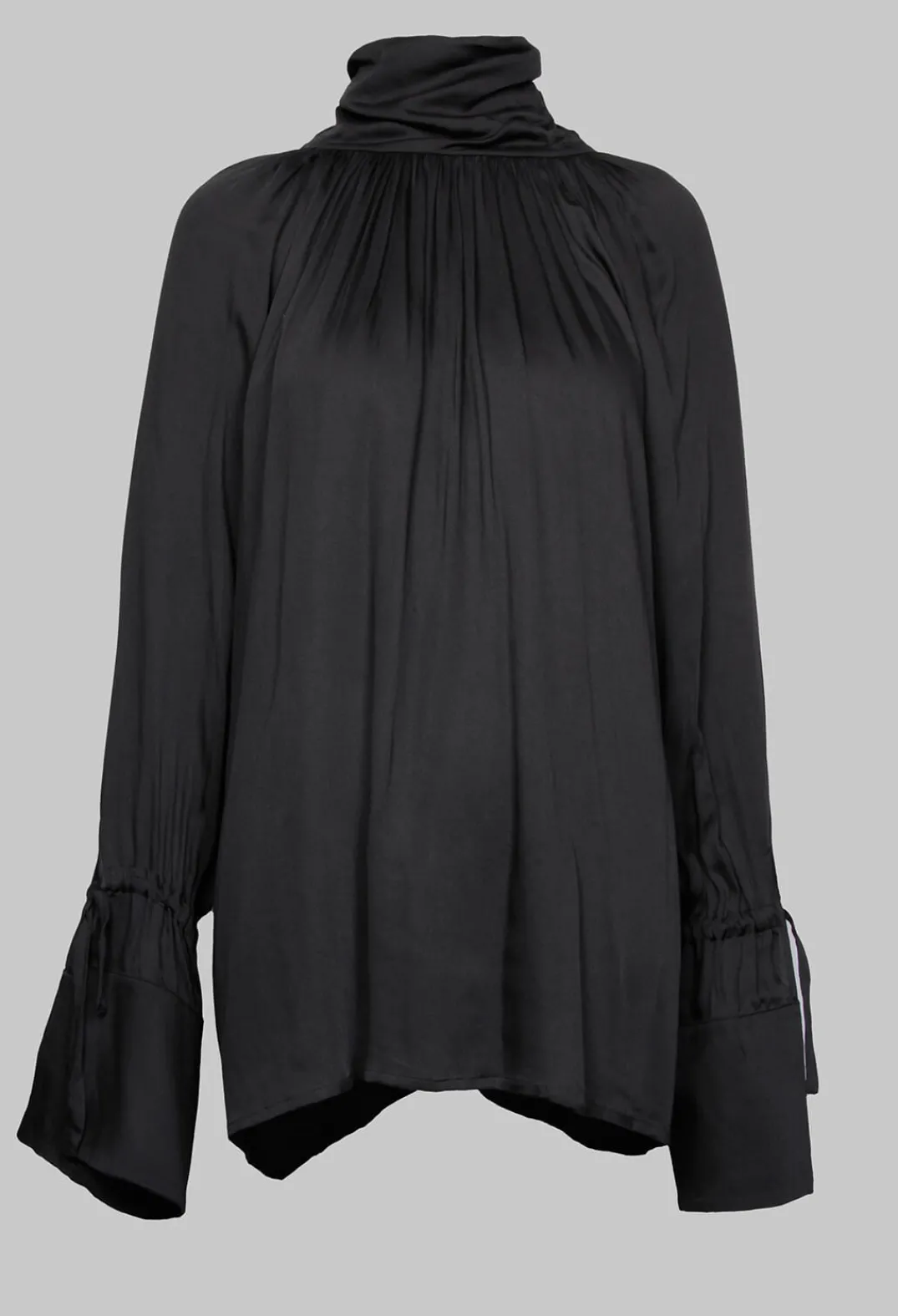 Nostra Santissima Shirts & Blouses^Gathered Neckline Shirt in Black