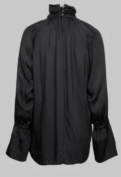 Nostra Santissima Shirts & Blouses^Gathered Neckline Shirt in Black