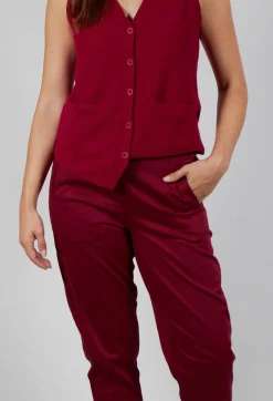 Elemente Clemente Trousers^Geisha Long Trousers in Scarlet
