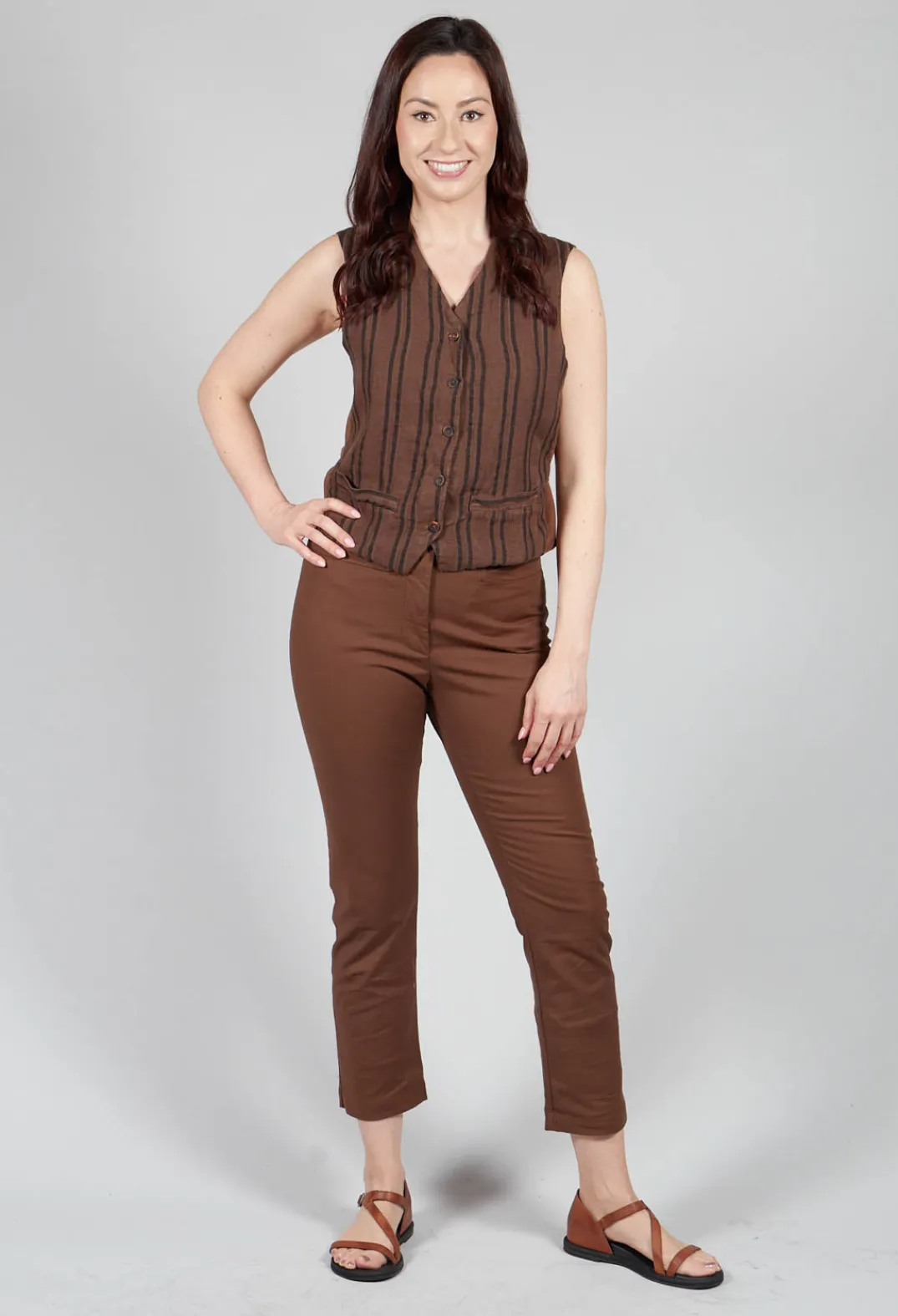 Hannoh Wessel Jackets^Gemma Gilet in Tobacco