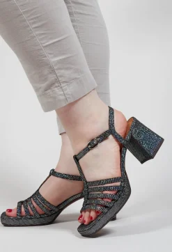 Chie Mihara Boots^Genial Chunky Heel in Silver
