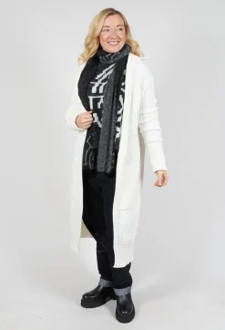Sarah Pacini Jumpers^Geometric Knit Sweater in Grey