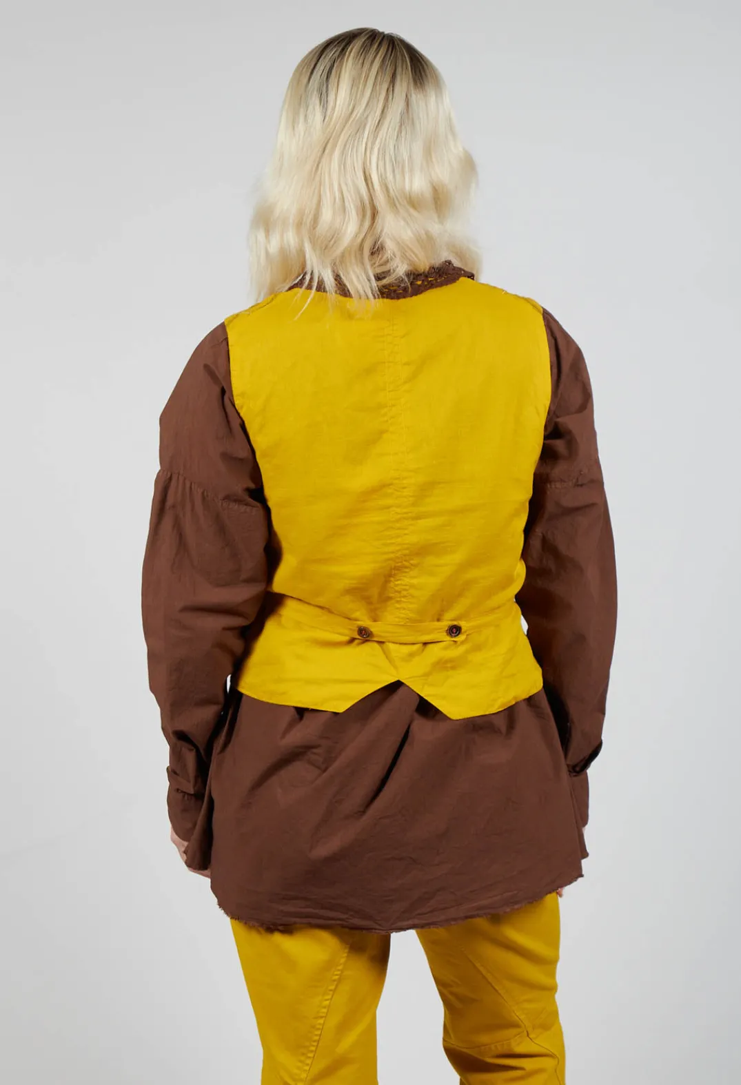 Hannoh Wessel Coats^Gilet Gemma in Safran Check