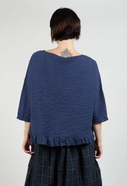 Apuntob Shirts & Blouses^Gingham Blouse in Blue Night