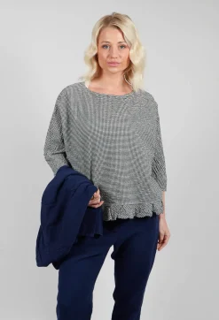 Apuntob Shirts & Blouses^Gingham Blouse in Natural Black