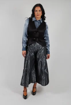 Sfizio Tops^Glossy Shirt in Blue