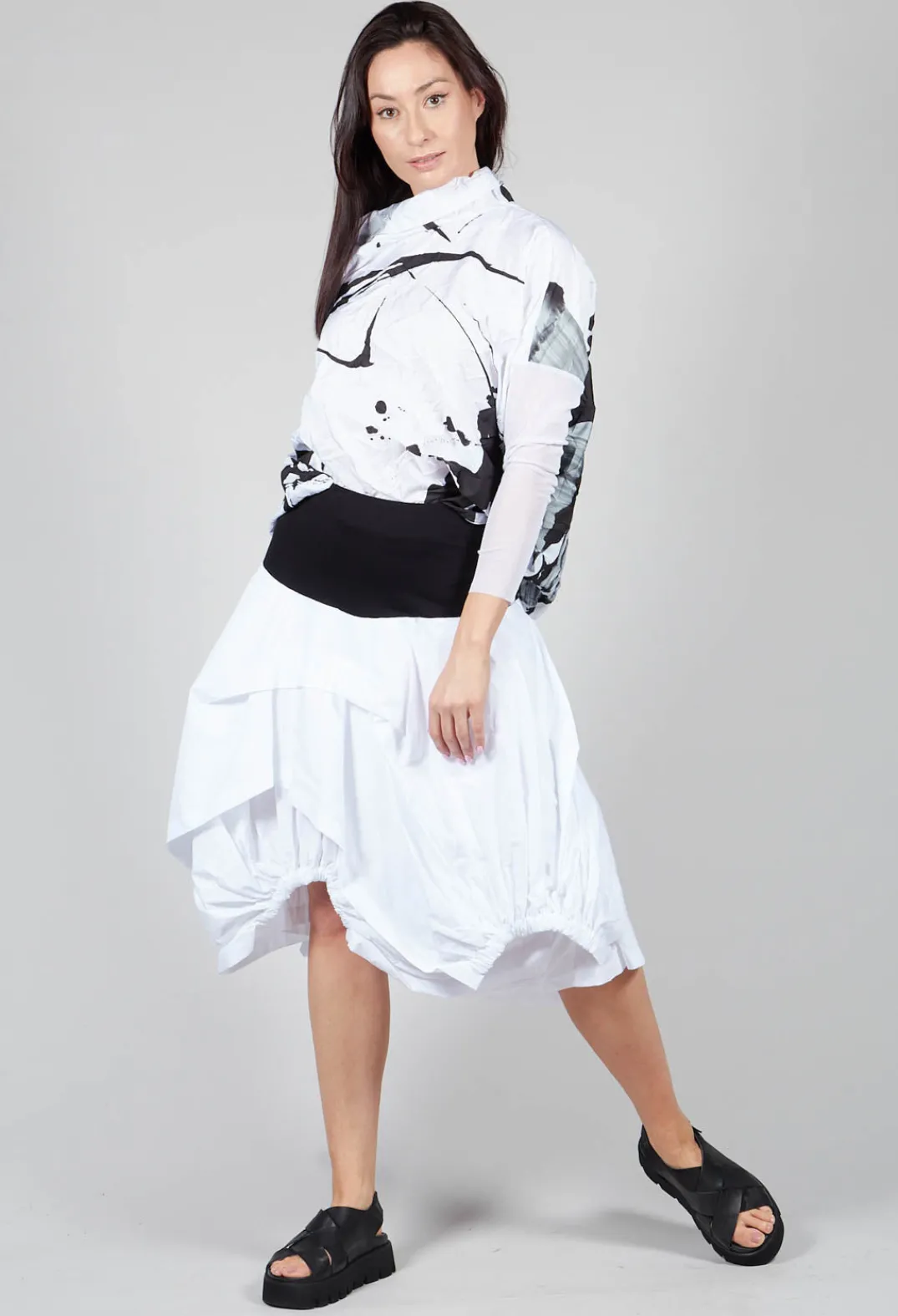 Xenia Design Skirts^Goga Skirt in White Black