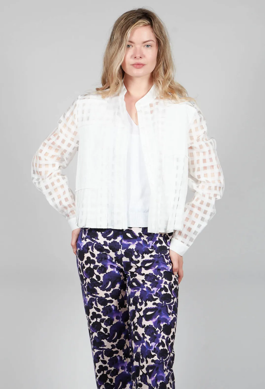High Shirts & Blouses^Good Day Shirt in White Check