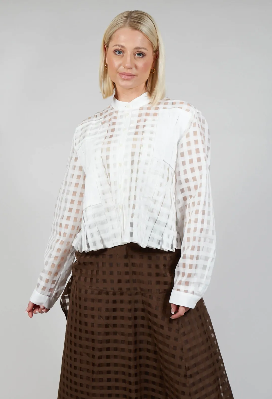High Shirts & Blouses^Good Day Shirt in White Check