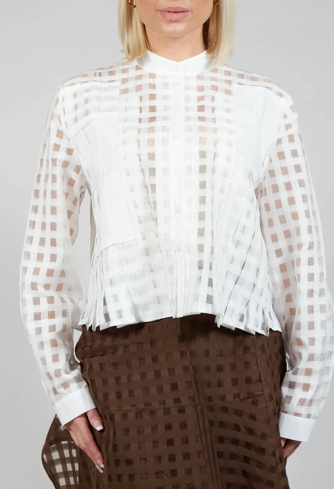 High Shirts & Blouses^Good Day Shirt in White Check