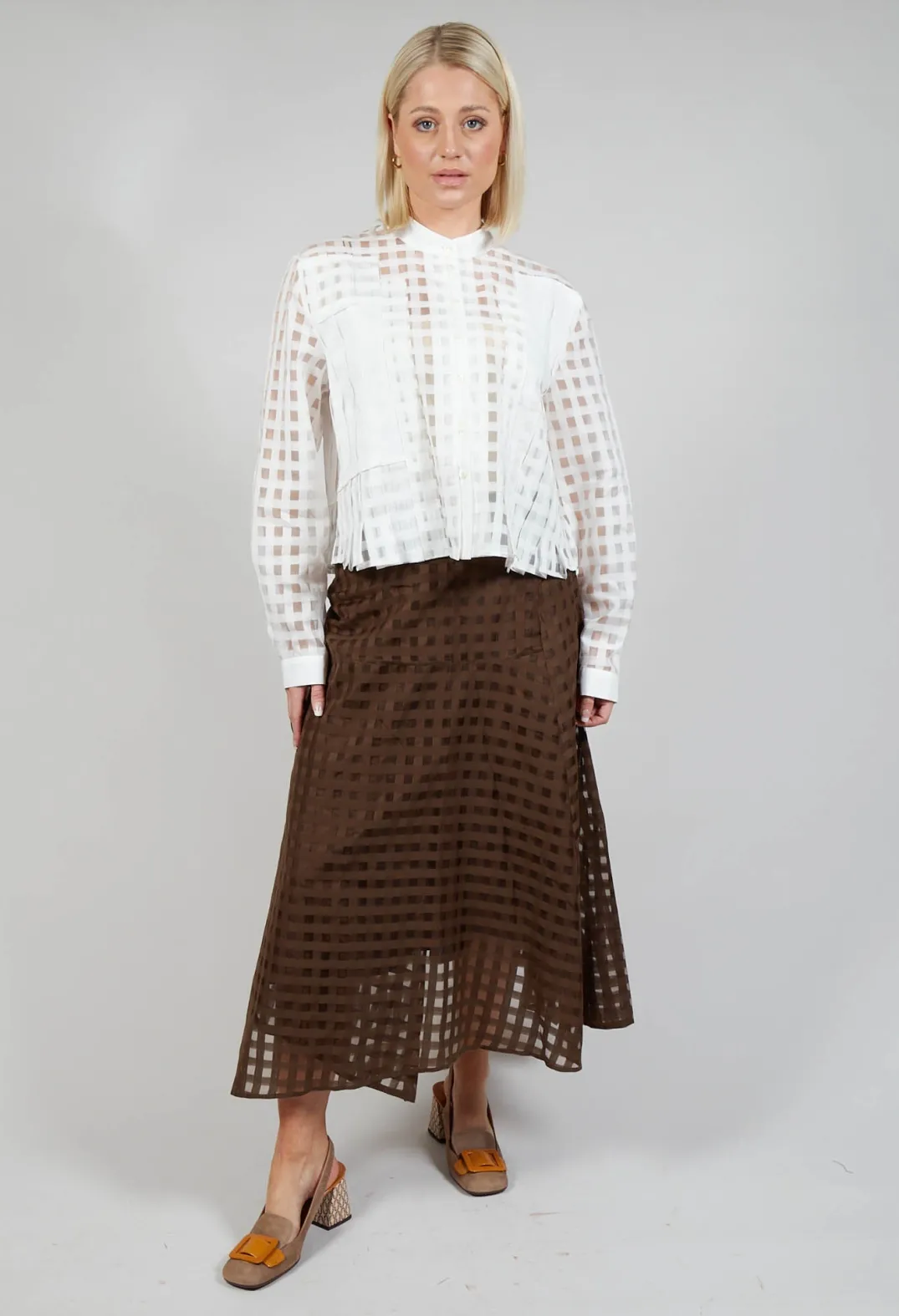 High Shirts & Blouses^Good Day Shirt in White Check