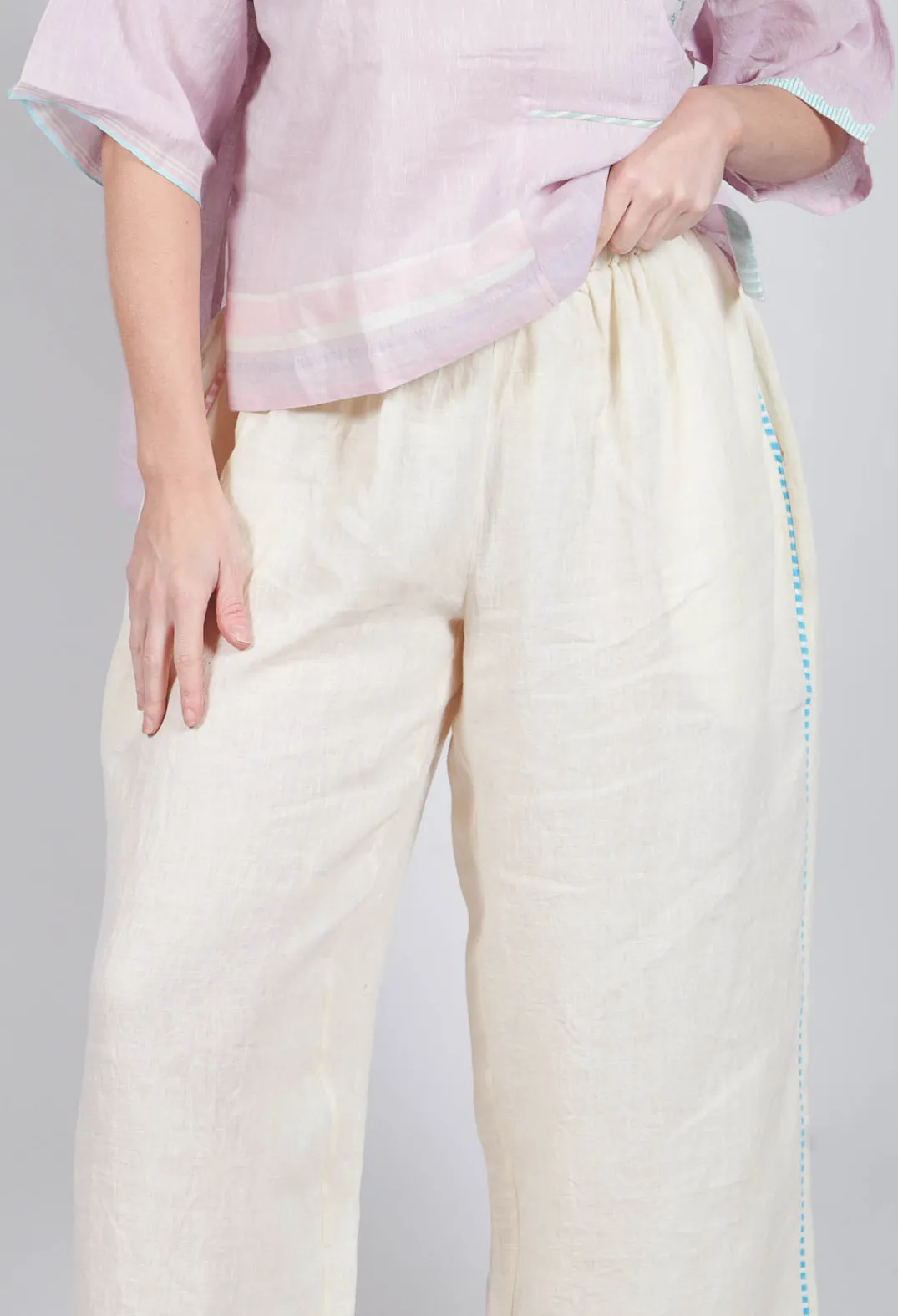Eka Trousers^Gorse Trousers in White