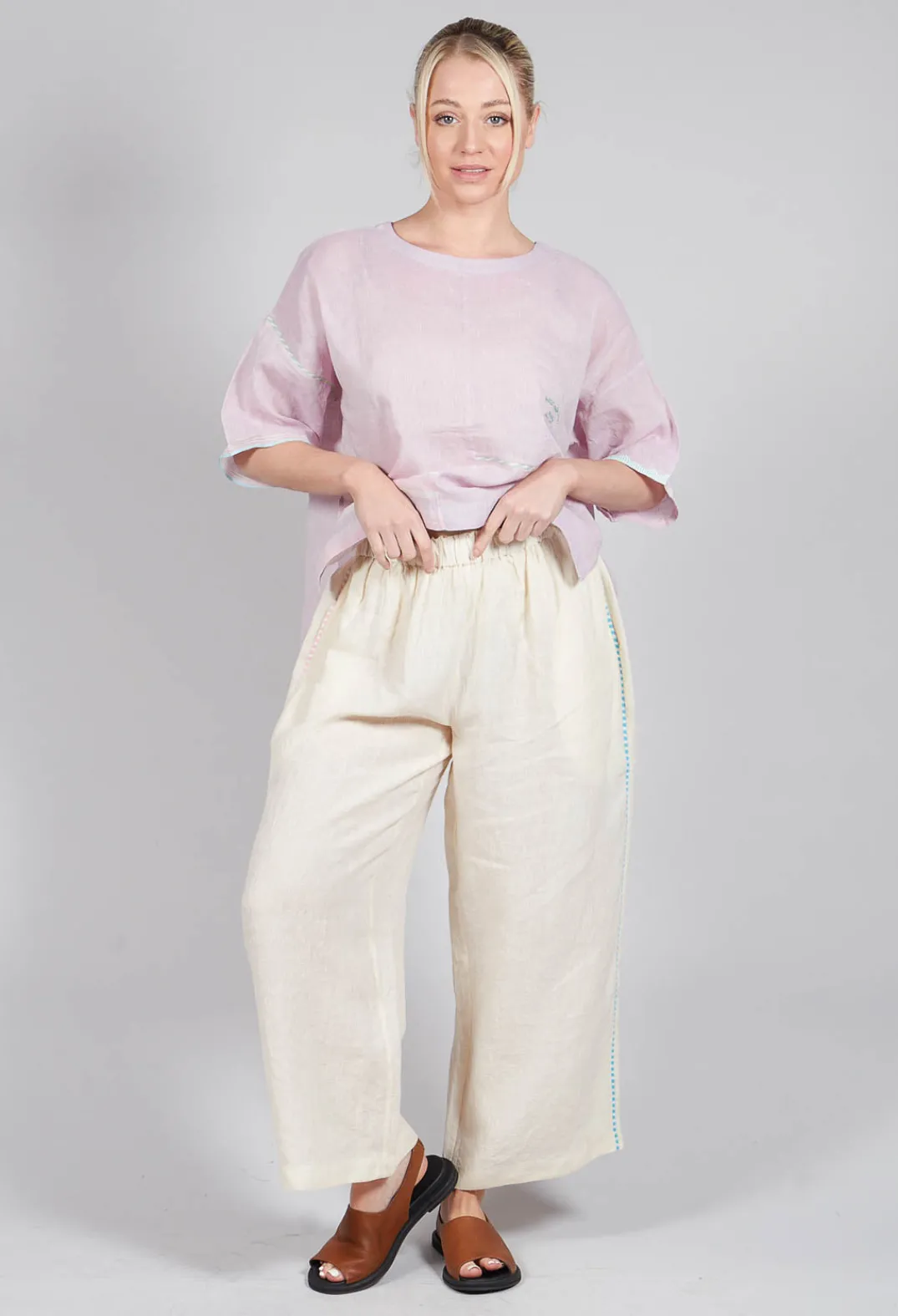 Eka Trousers^Gorse Trousers in White