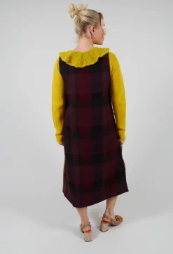 Eka Dresses^Gray Dress in Maroon