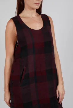 Eka Dresses^Gray Dress in Maroon