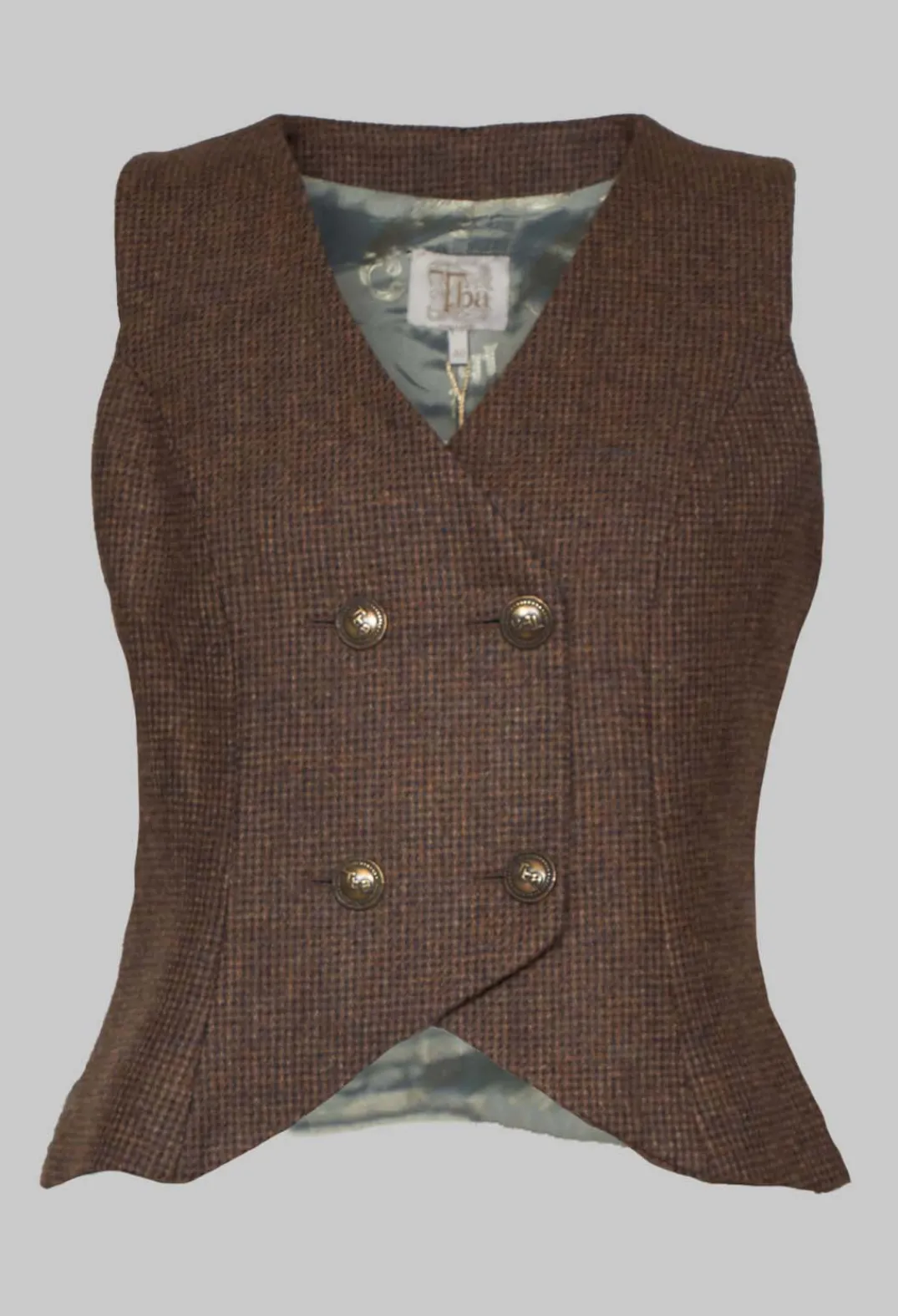 T.ba Jackets^Gypsy Waistcoat in Tweed
