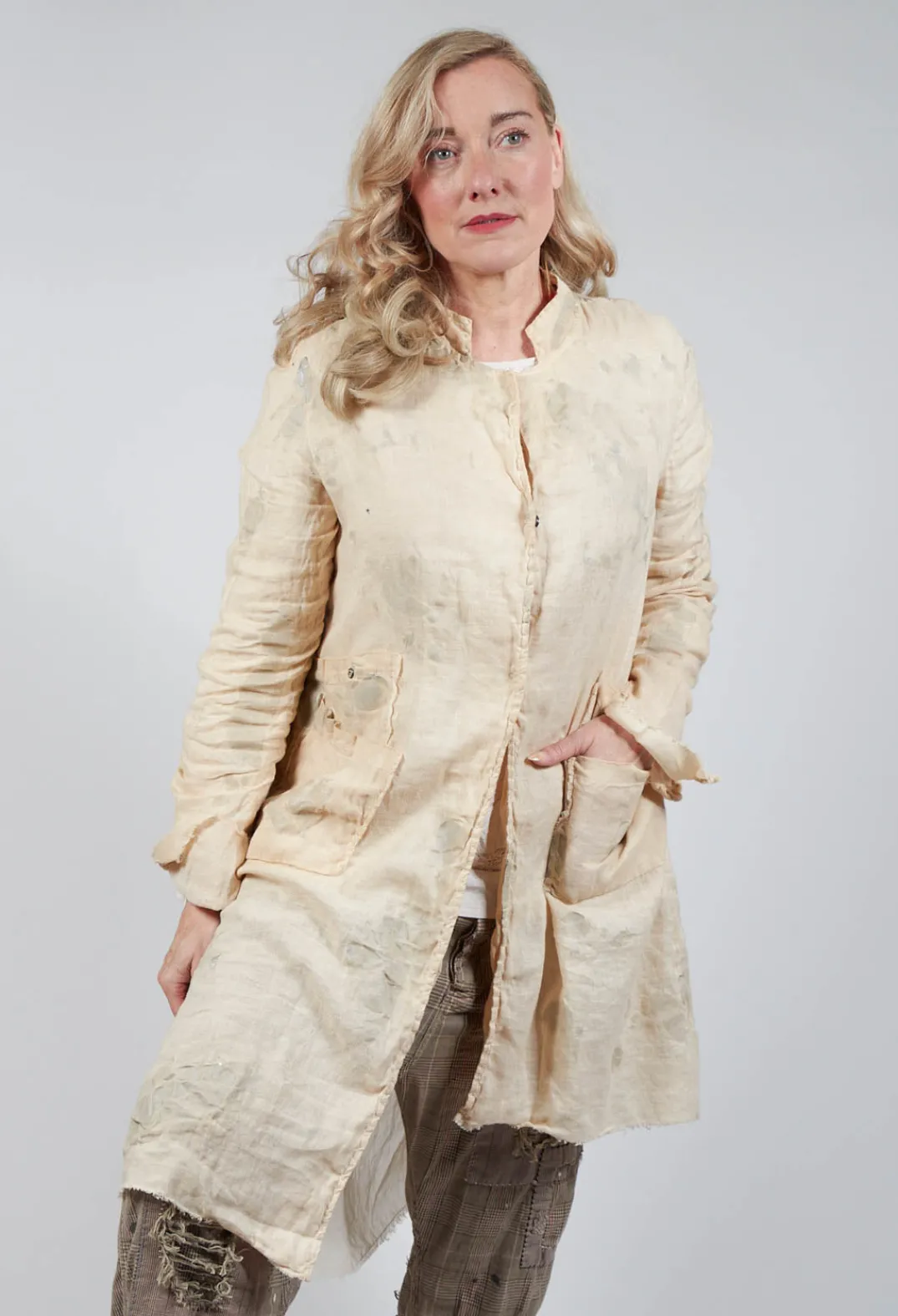 Un-namable Coats^Hand Painted Ela Coat in Coffee