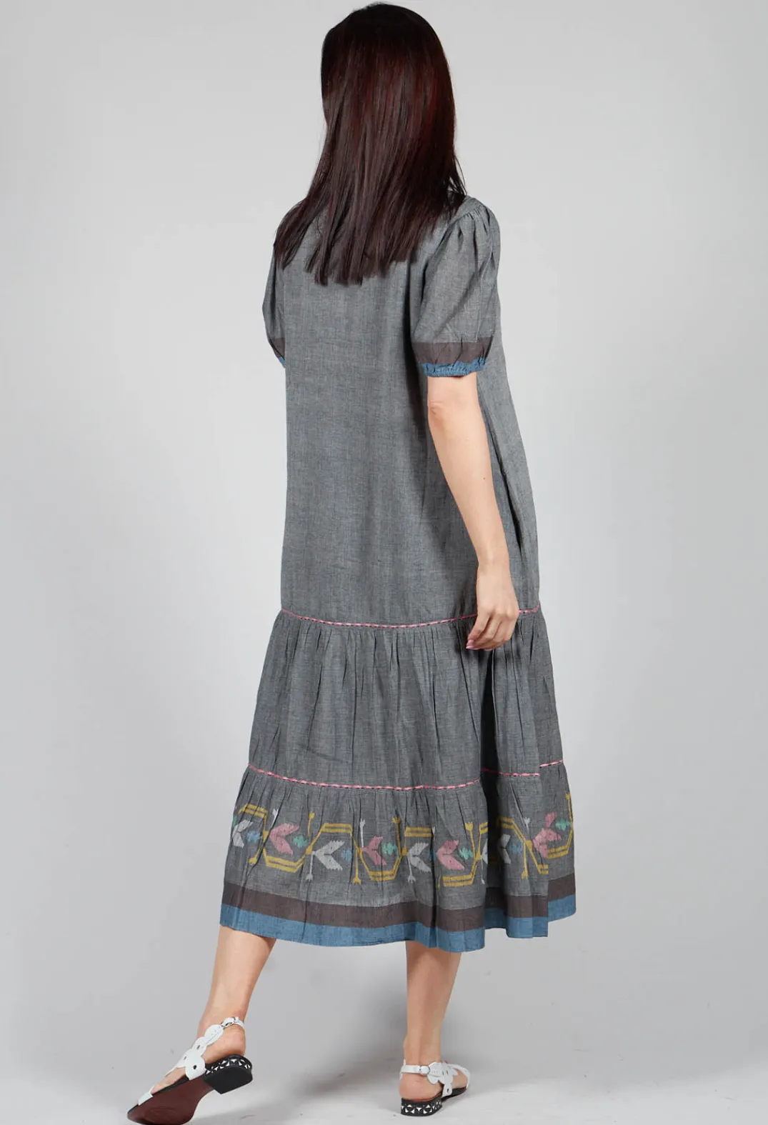 Conditions Apply Dresses^Handwoven Dress in Slate Grey