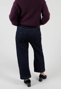 High Trousers^Hasten Jeans in Denim Blue