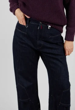 High Trousers^Hasten Jeans in Denim Blue