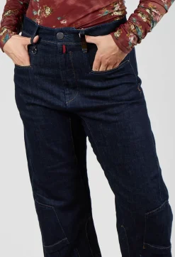 High Trousers^Hasten Jeans in Denim Blue