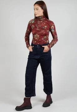 High Trousers^Hasten Jeans in Denim Blue
