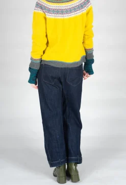 High Trousers^Hasten Jeans in Denim Blue