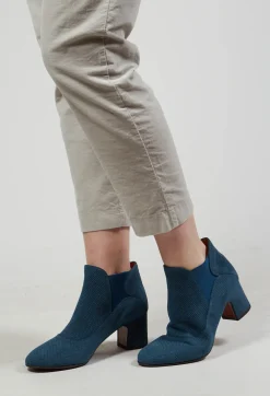 Chie Mihara Heels|Boots^Heeled Ankle Boots in Galaxy Denim