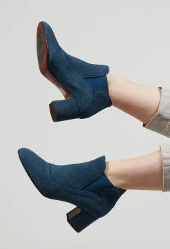 Chie Mihara Heels|Boots^Heeled Ankle Boots in Galaxy Denim