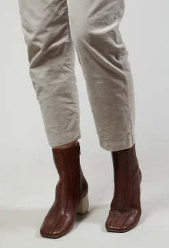 Malloni Heels|Boots^Heeled Ankle Boots in Slight Cuoio