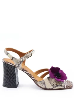Chie Mihara Heels^Heeled Sandal with Flower Detail