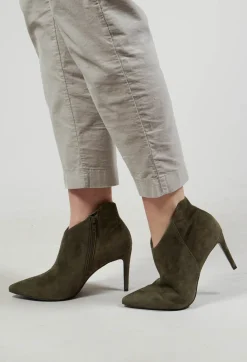 Kennel u0026 Schmenger Heels|Boots^Heeled Suede Ankle Boot with Zip in Army