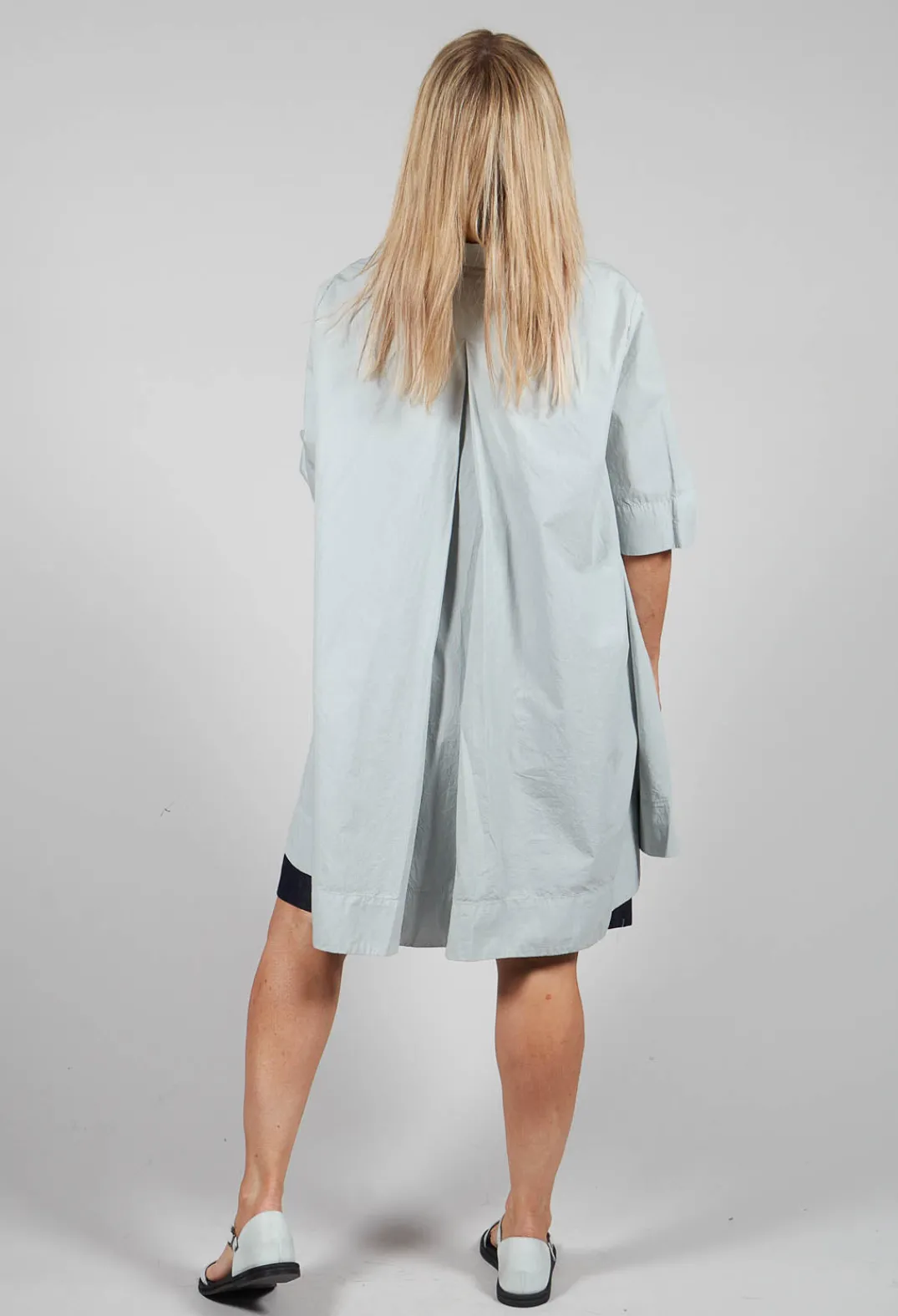 Aequamente Dresses^Hemmed Shift Dress in Ghiaccio