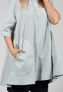 Aequamente Dresses^Hemmed Shift Dress in Ghiaccio