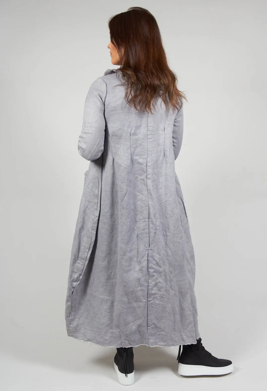 un-namable Coats^Hemp Duster Coat in Grey