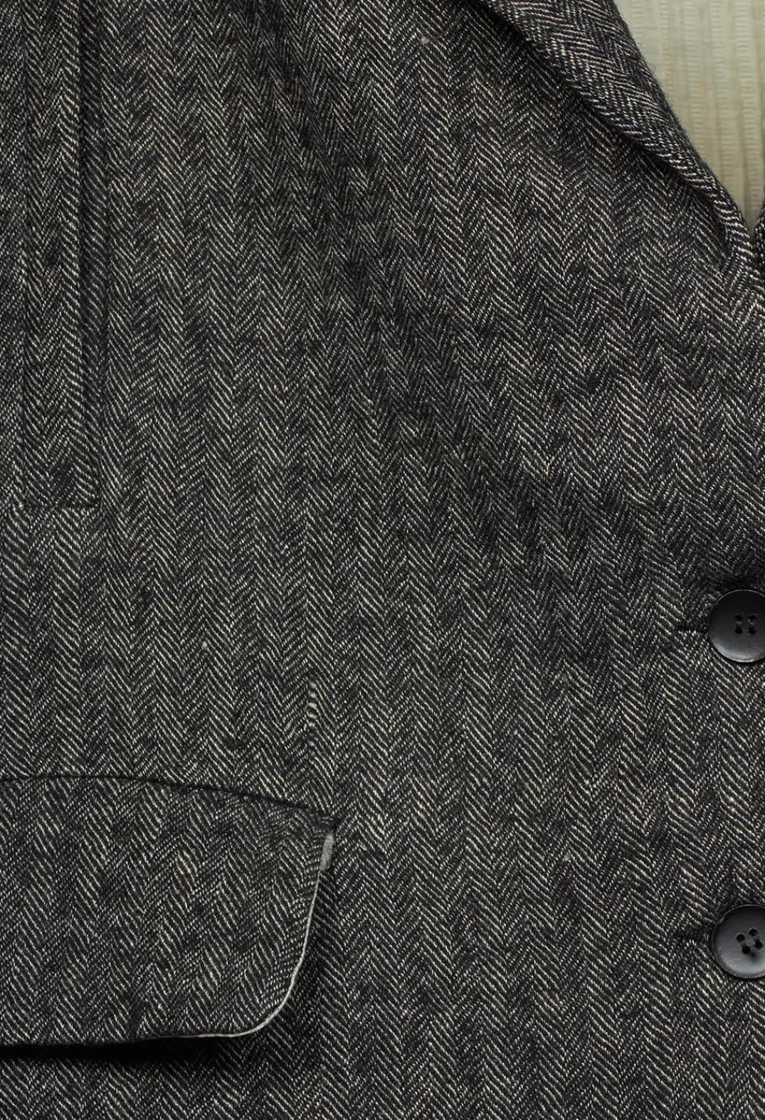 Marc Point Jackets^Herringbone Blazer with Front Split in Grey