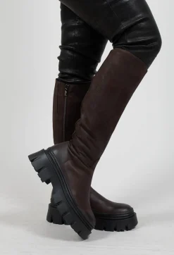 Lofina Boots^High Boots in Gasoline Moro