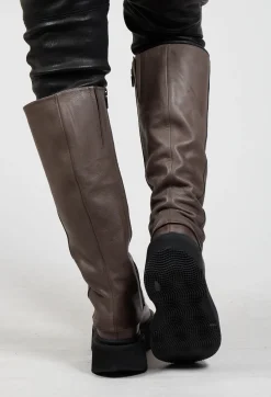 Lofina Boots^High Boots with Platform Sole in Gasoline Underground