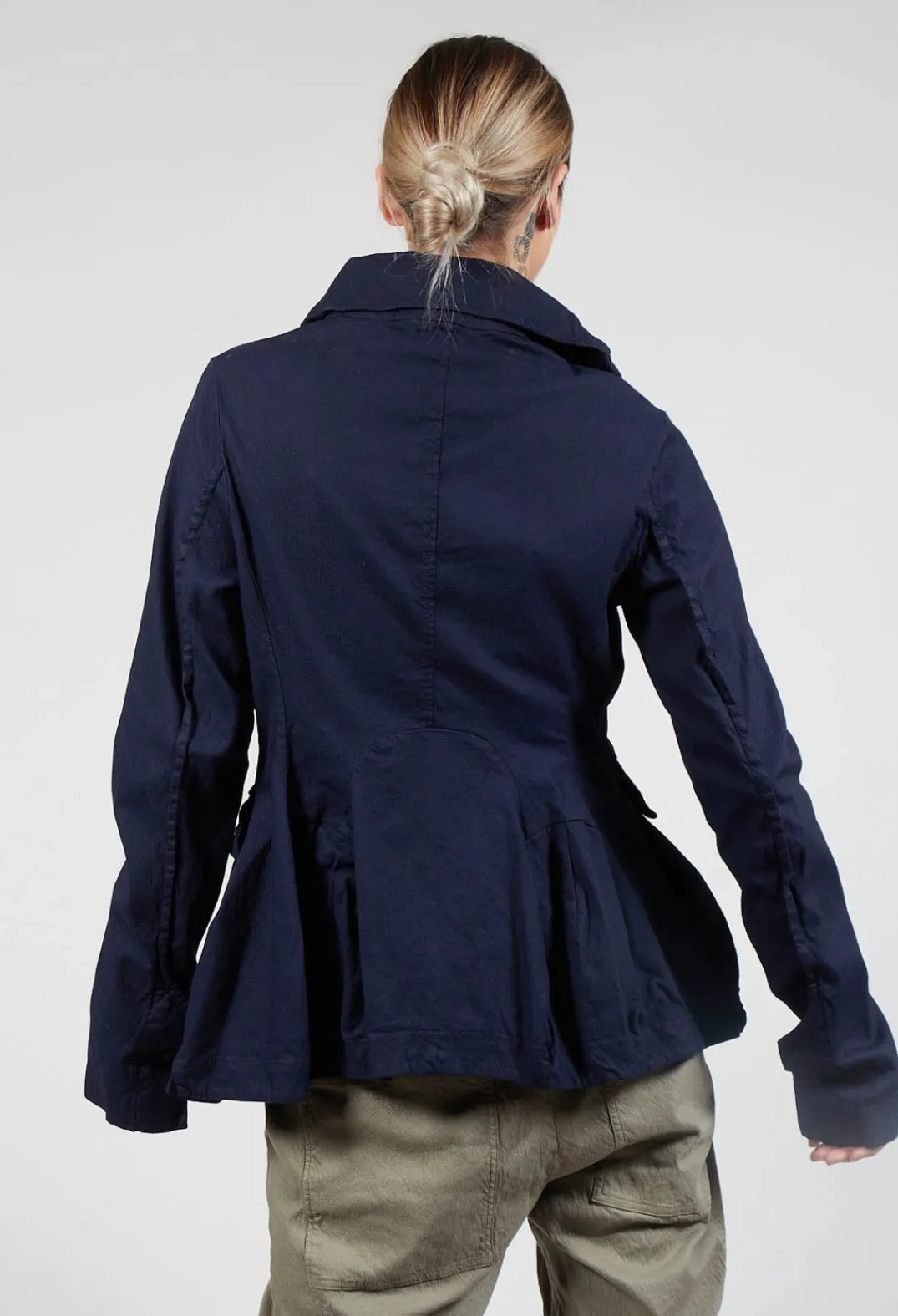 Rundholz Dip Jackets^High Neck Balloon Jacket with Statement Pockets in Grape