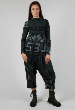 Rundholz Black Label Tops^High Neck Jersey Top in Camp Print