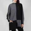 Philomena Christ Jumpers^High Neck Jumper in Black Grey Check
