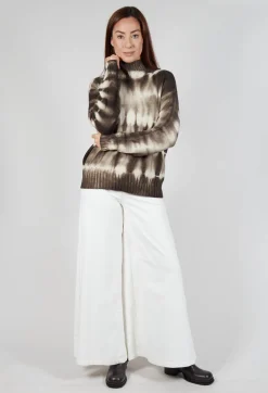 M J Watson Jumpers^High Neck Jumper in Dark Brown
