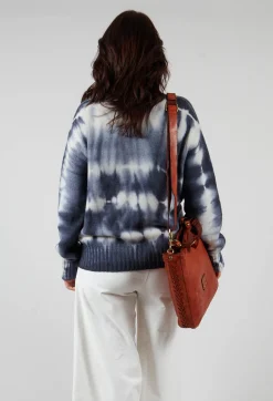 M J Watson Jumpers^High Neck Jumper in Navy