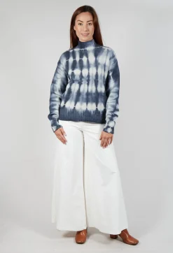 M J Watson Jumpers^High Neck Jumper in Navy