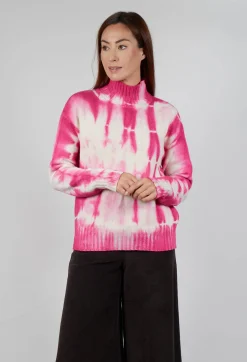 M J Watson Jumpers^High Neck Jumper in Pink