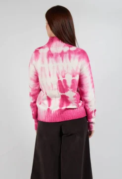 M J Watson Jumpers^High Neck Jumper in Pink
