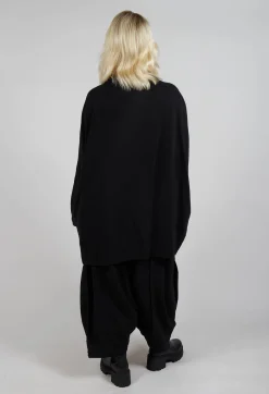 Moyuru Jumpers^High Neck Tunic in Black