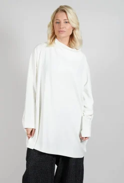 Moyuru Jumpers^High Neck Tunic in Cream
